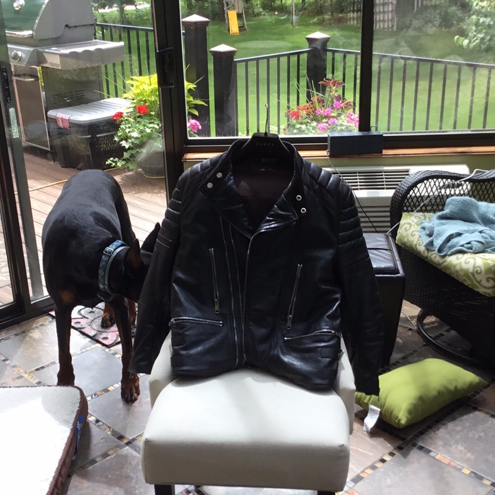 RARE! Men’s Medium Gucci Motorcycle Jacket - Picture 5 of 6